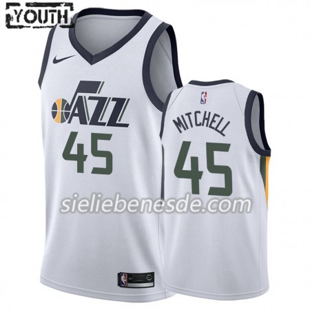 Kinder NBA Utah Jazz Trikot Donovan Mitchell 45 Nike 2019-2020 Association Edition Swingman